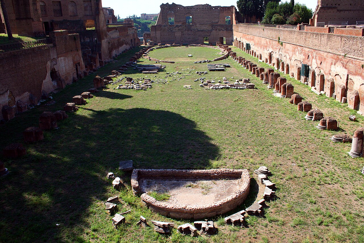 Mont Palatin : palais impériaux et vue sur le Circus Maximus