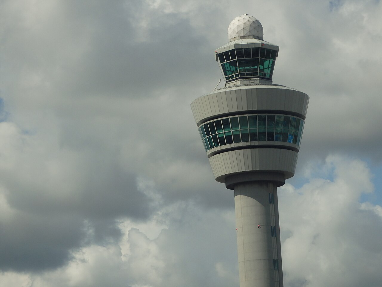 The control tower at Schiphol Airport