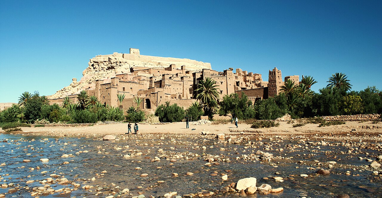 Aït-Ben-Haddou : le ksar depuis Marrakech