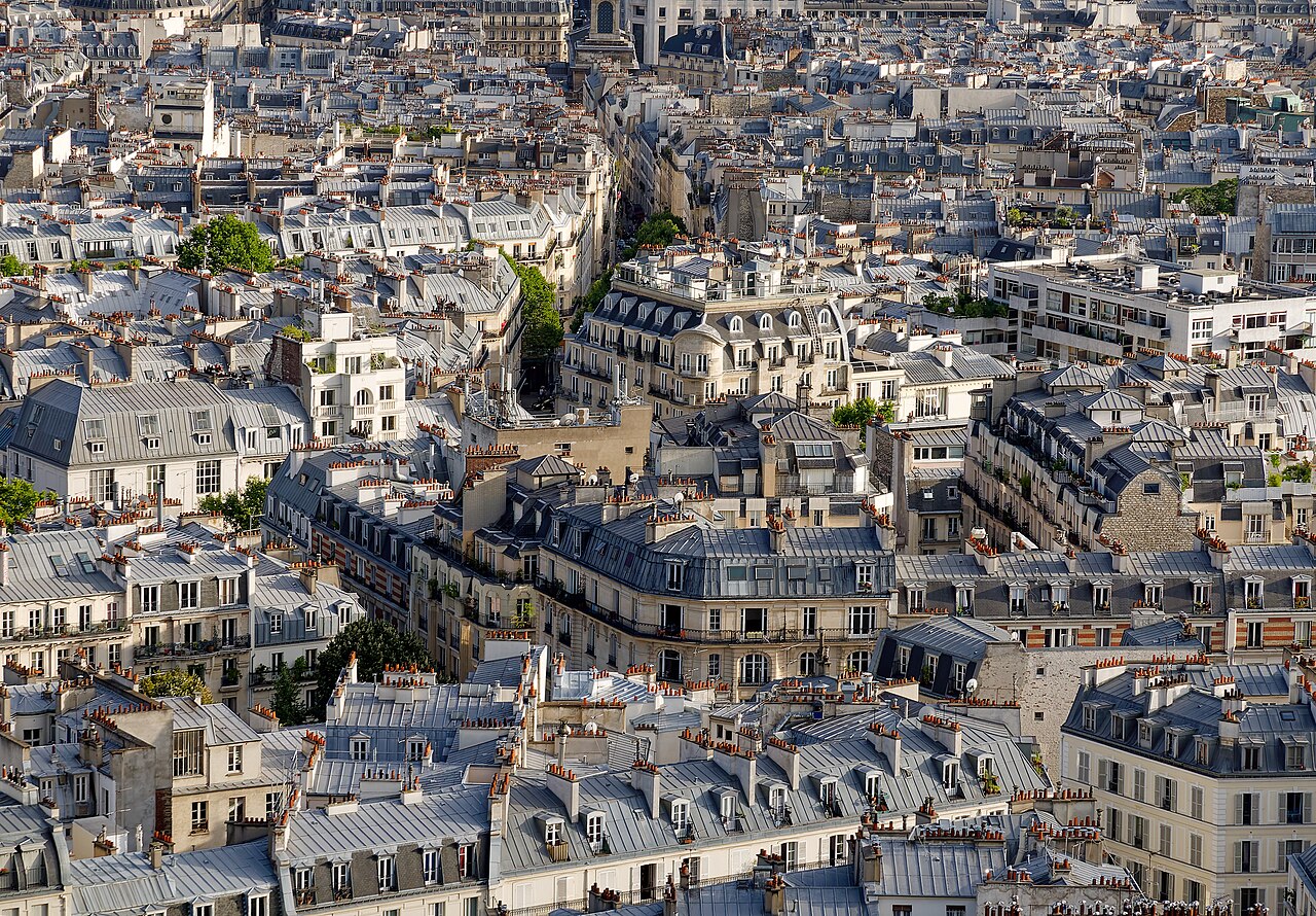 La vue sur les toits de Paris