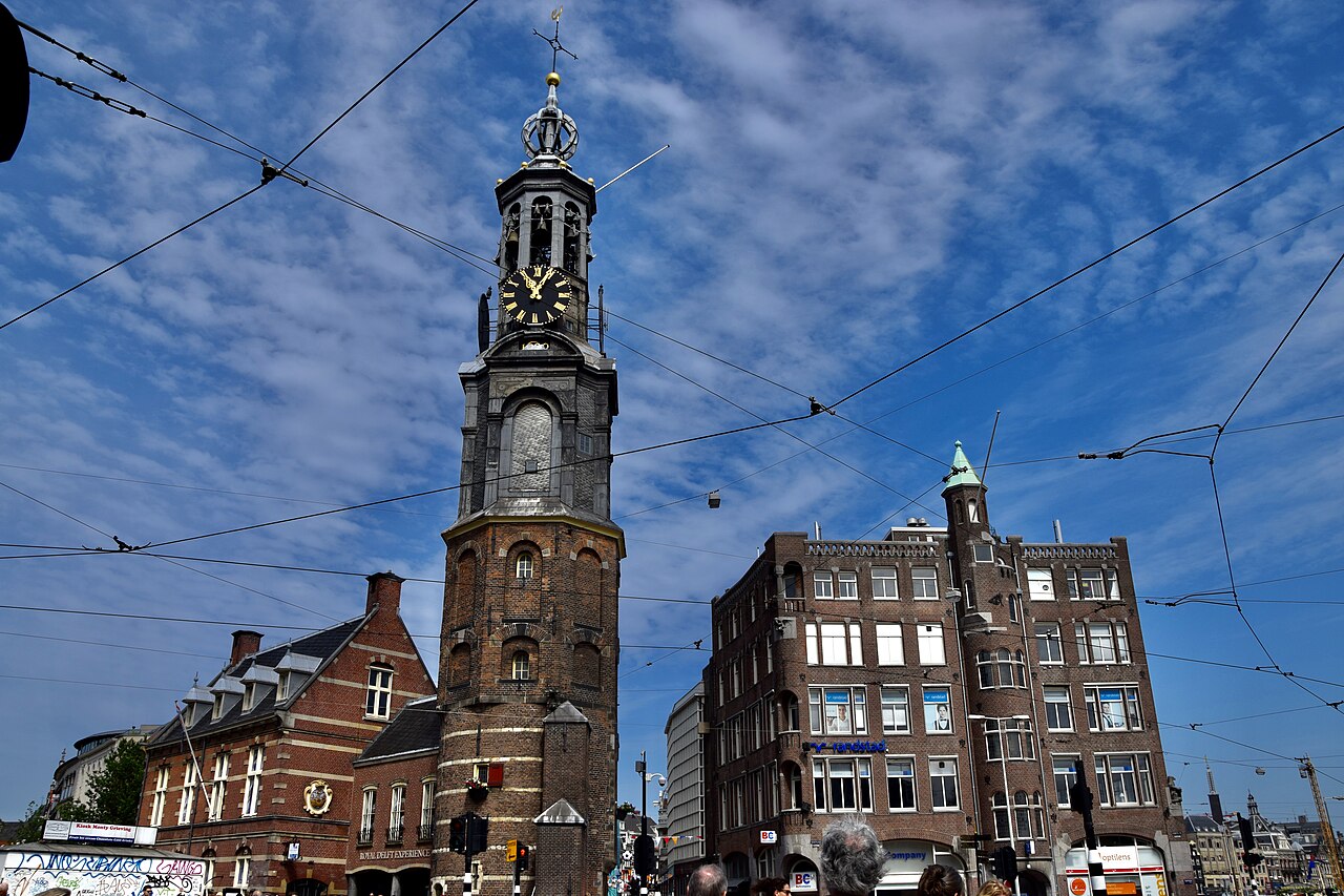 Munttoren : la tour de la Monnaie d'Amsterdam