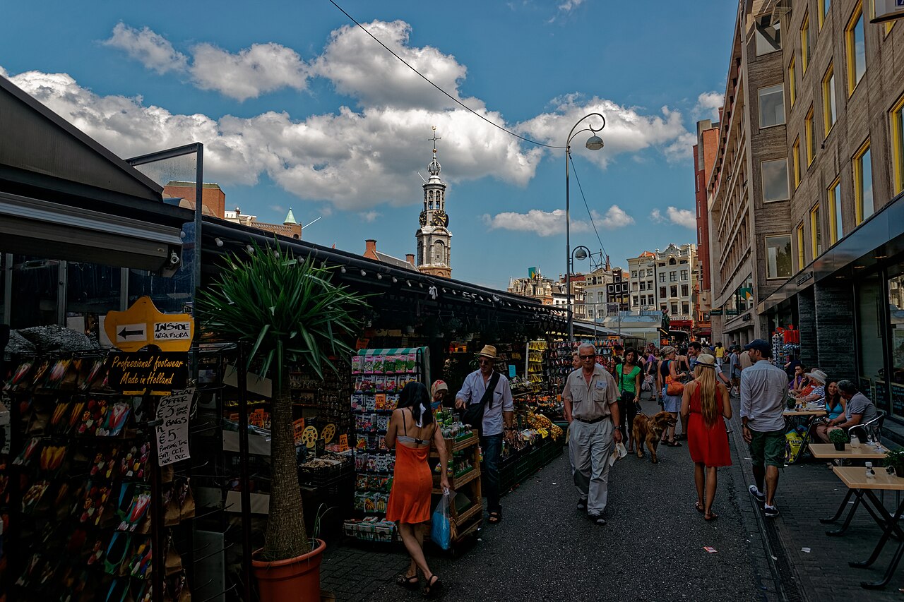 Marché aux fleurs (Bloemenmarkt) d'Amsterdam