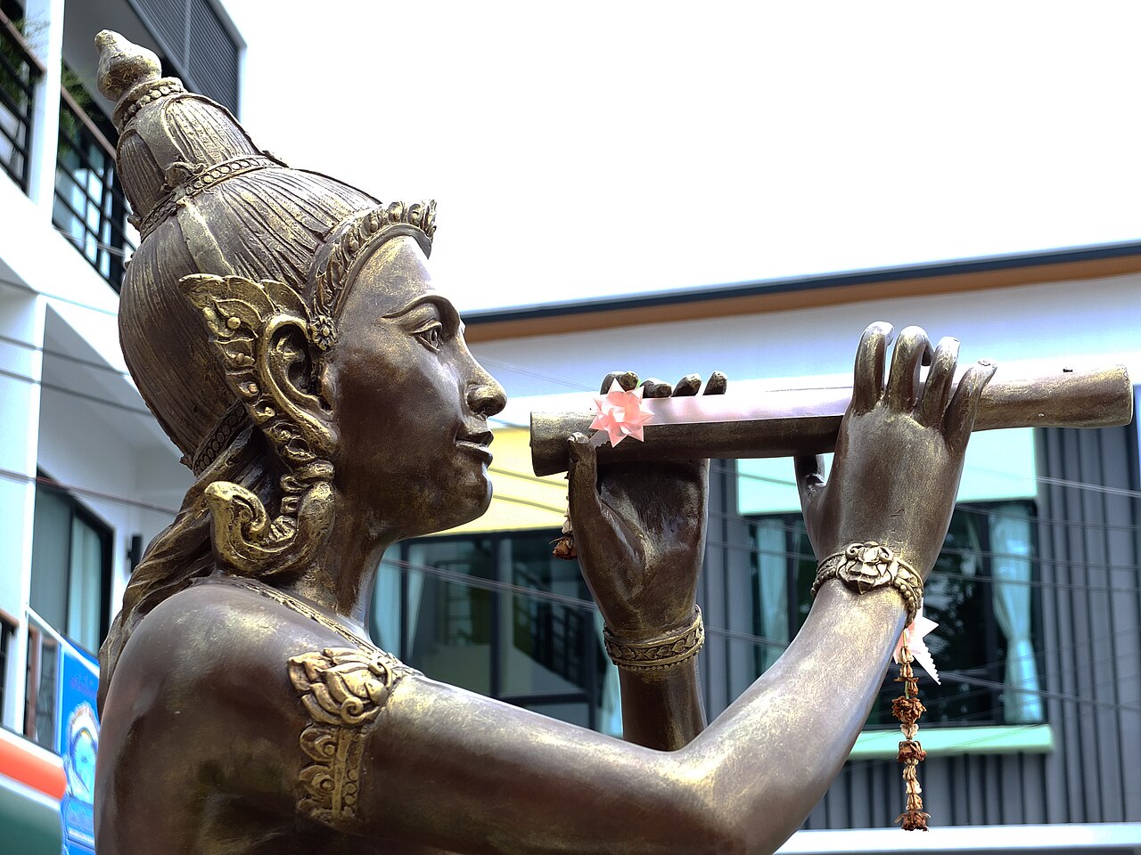 The statue of Phra Aphai Mani and the mermaid, near the port of Na Dan
