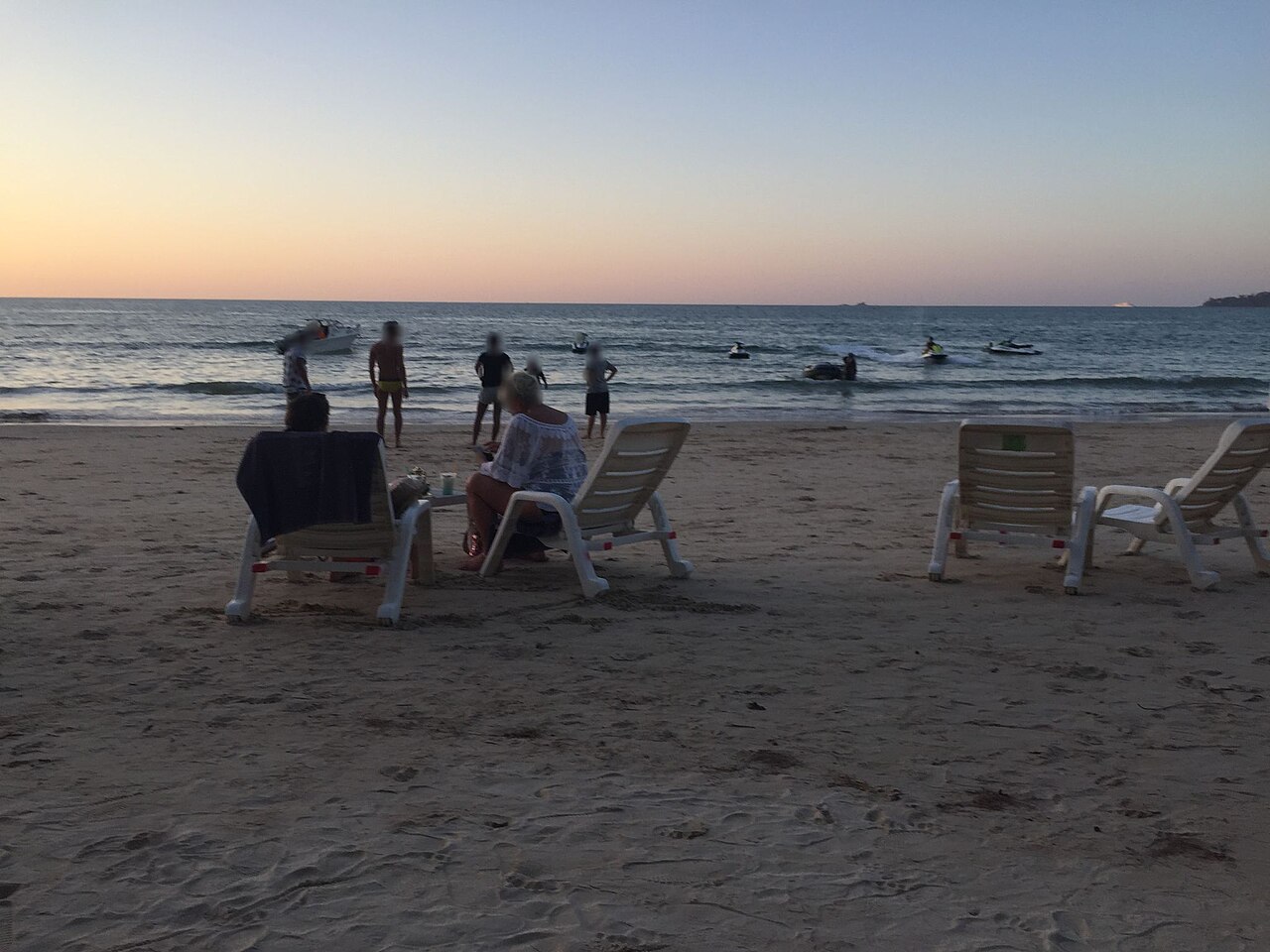 Le coucher de soleil