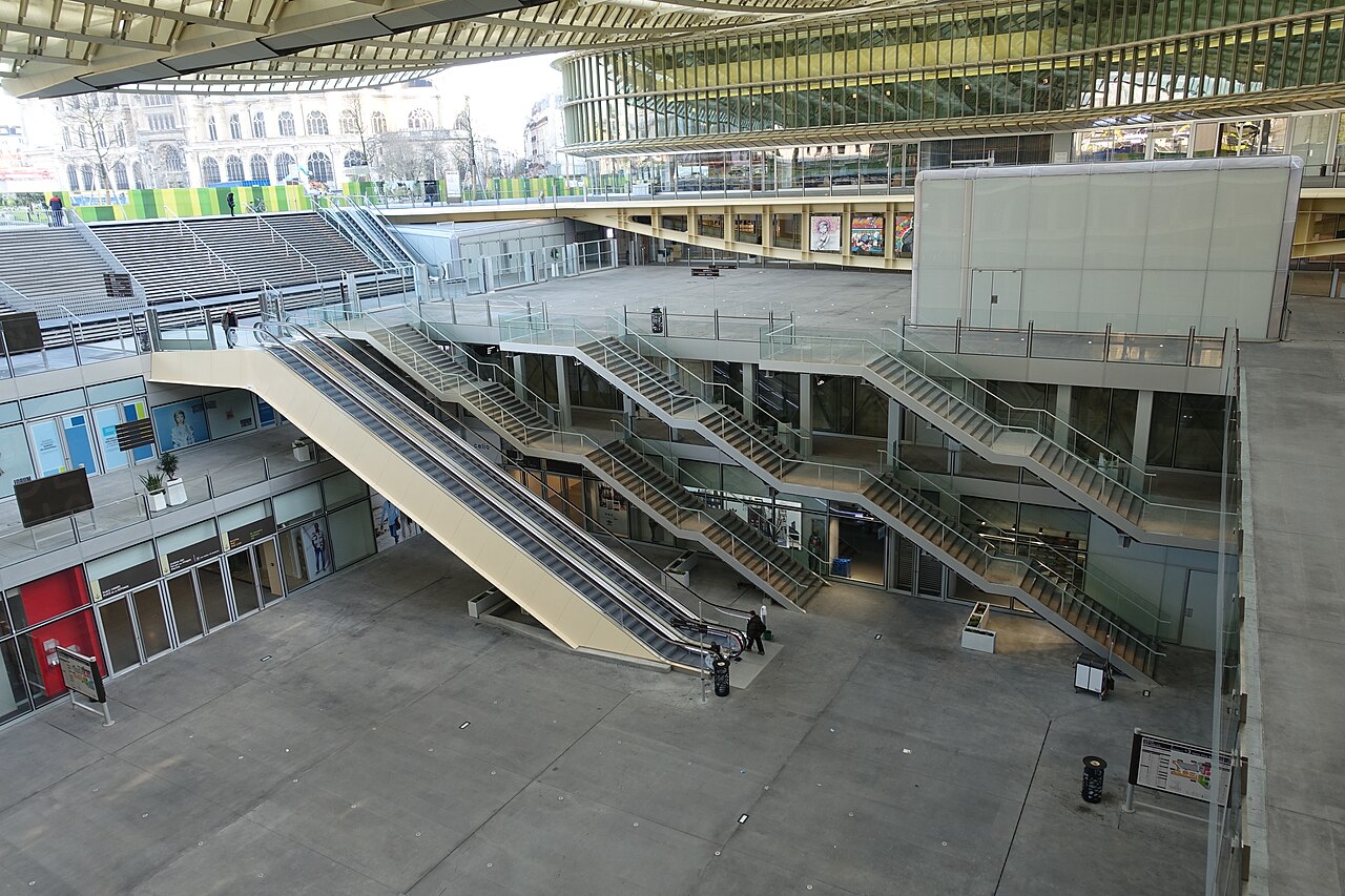 Les Halles, Paris : horaires du Forum, Canopée et gare Châtelet