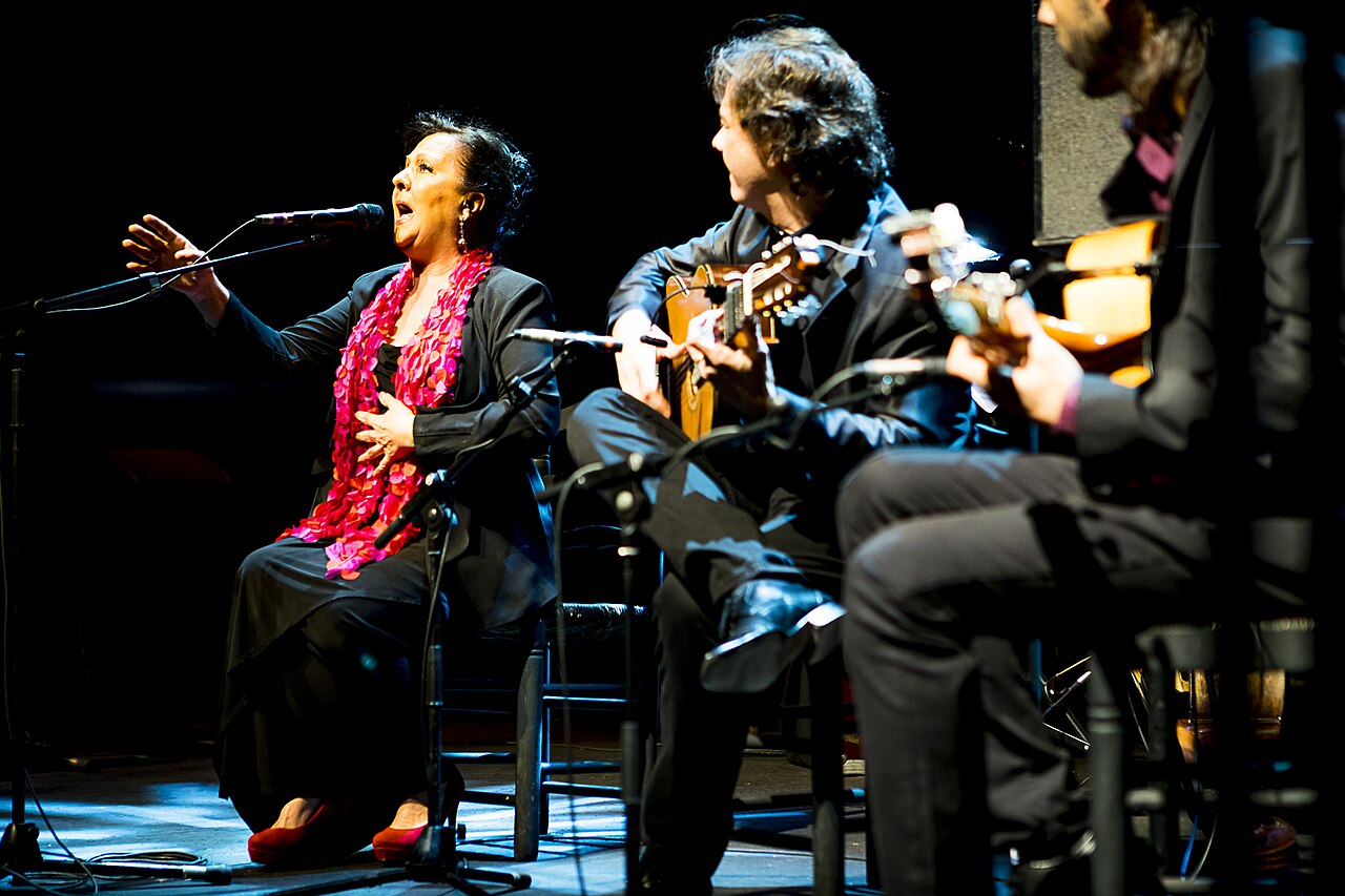 La cantaora Carmen Linares en concert à Madrid