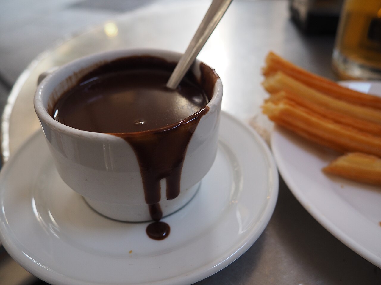 Chocolat chaud et churros à la Chocolatería San Ginés