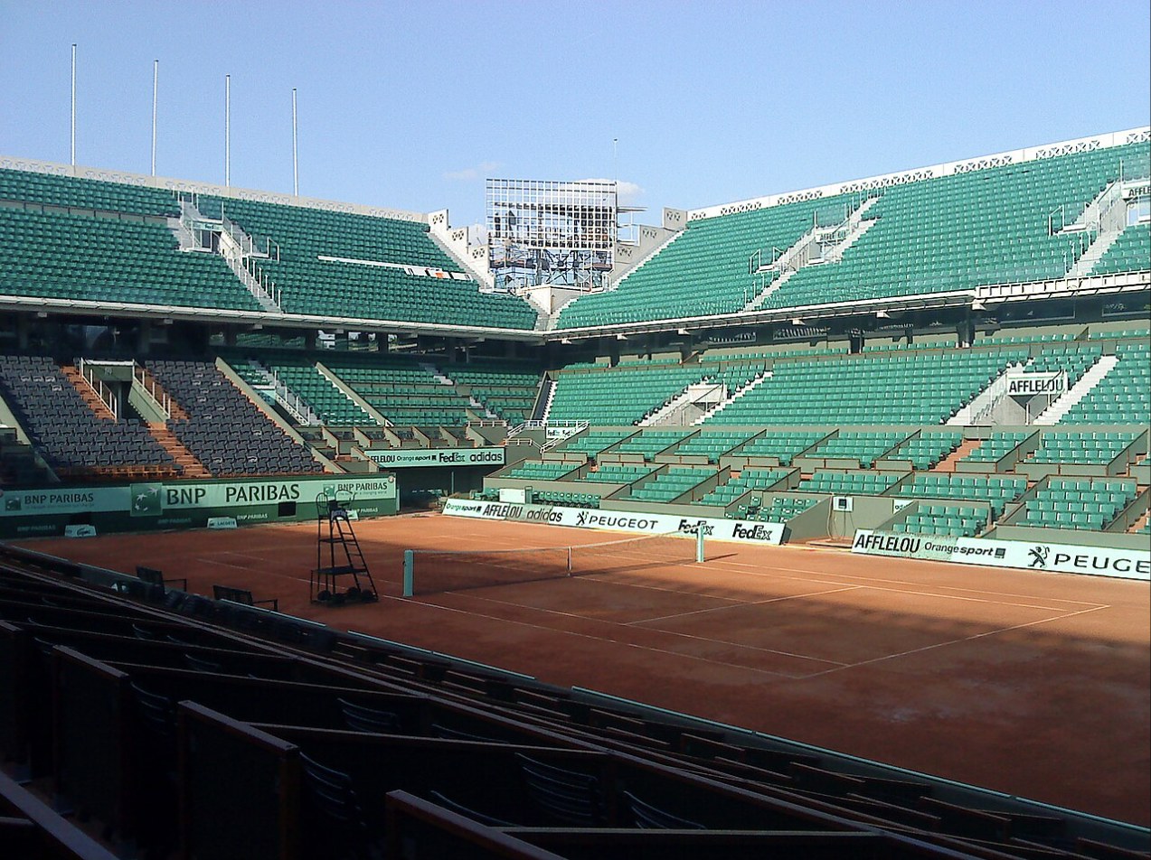 Il campo Philippe-Chatrier dello stadio Roland-Garros