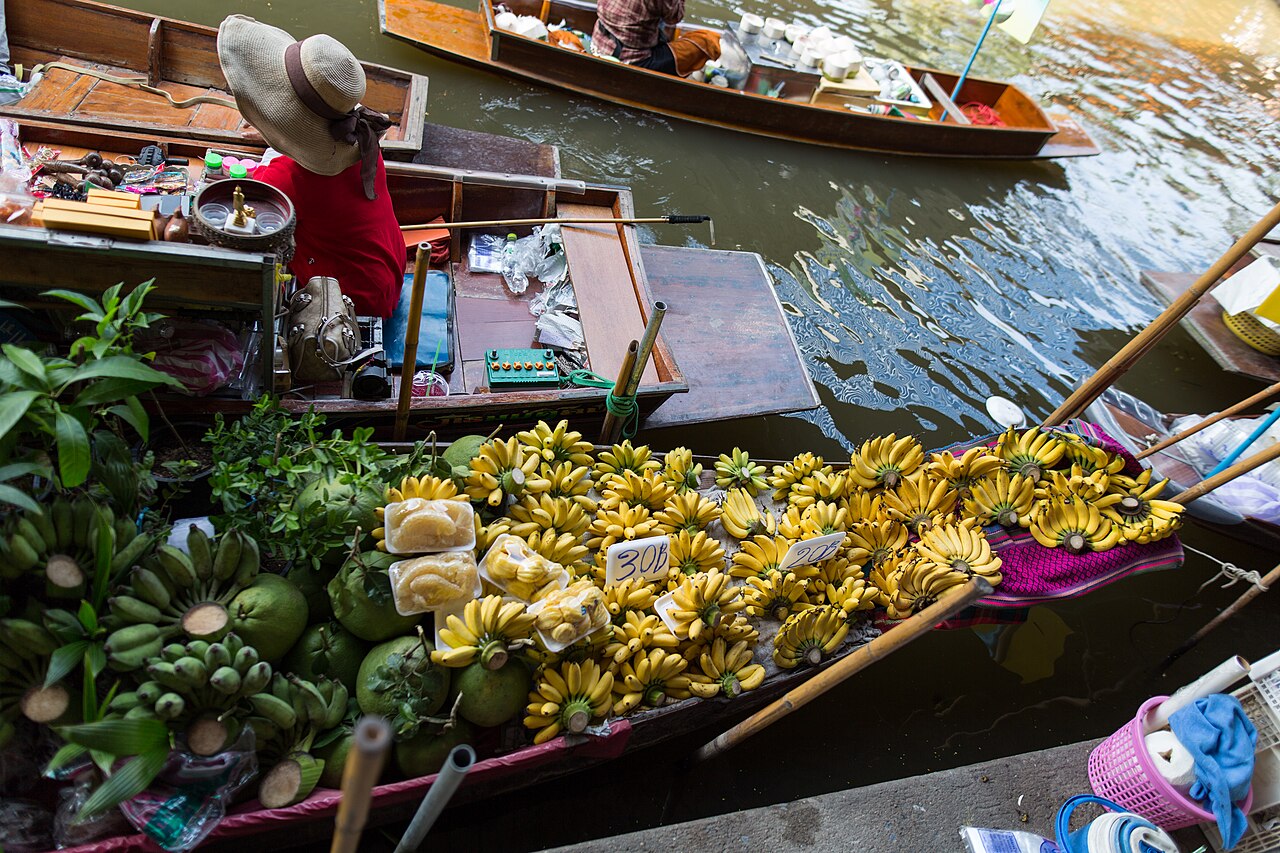 Marché flottant de Damnoen Saduak : y aller tôt et éviter les pièges