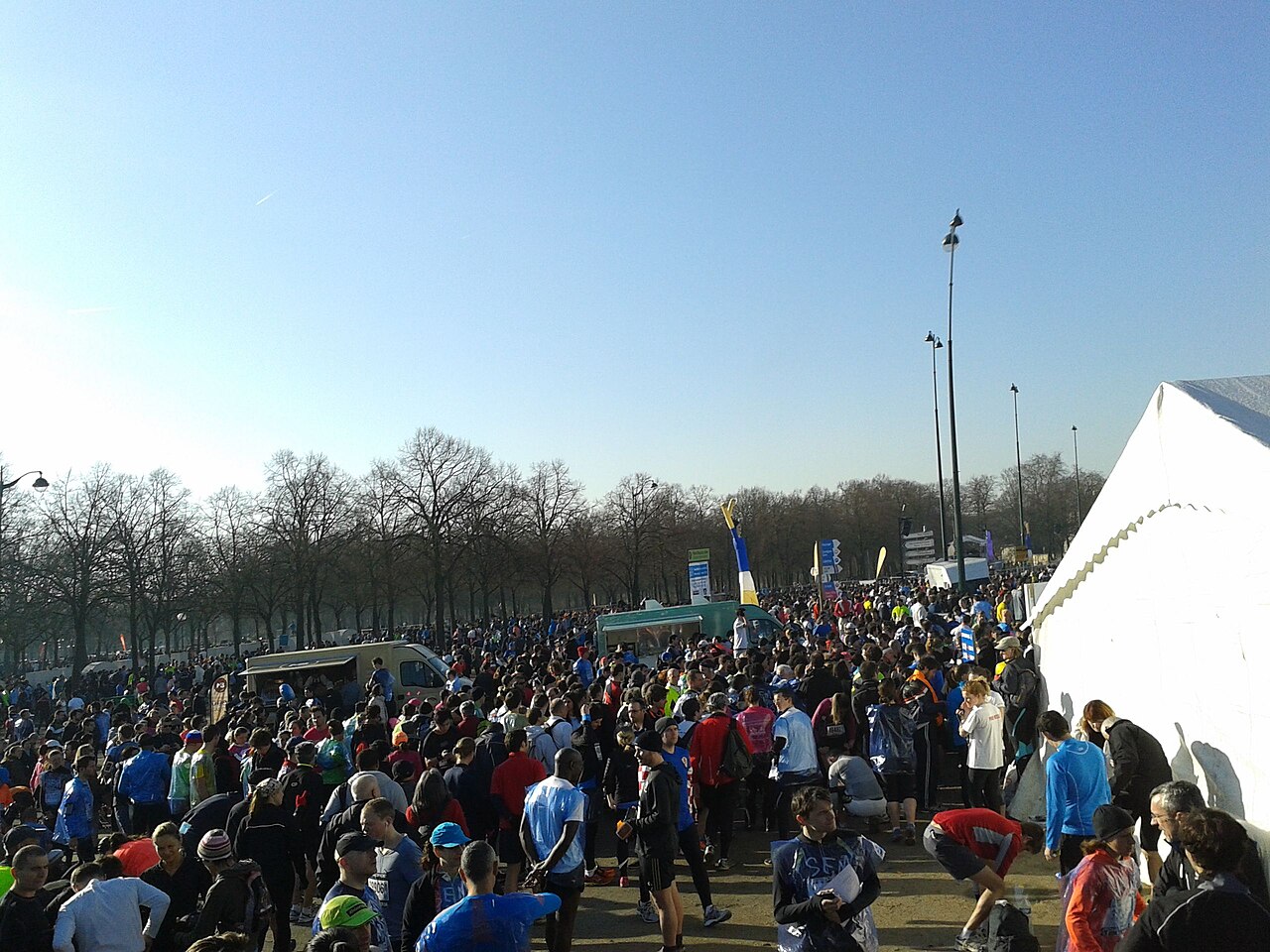 Start des Pariser Halbmarathons