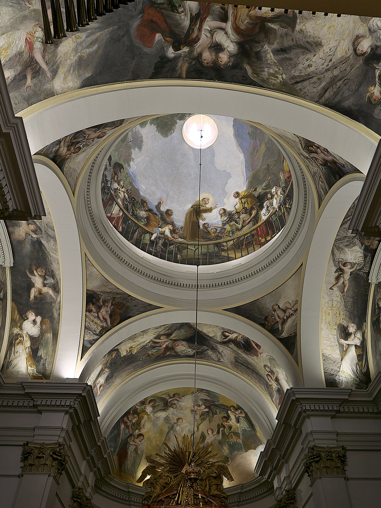 La coupole peinte par Goya