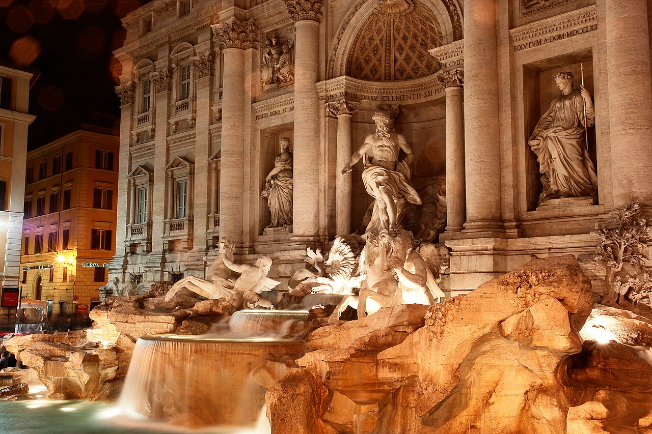 Fontaine de Trevi : accès, pièce et heures calmes