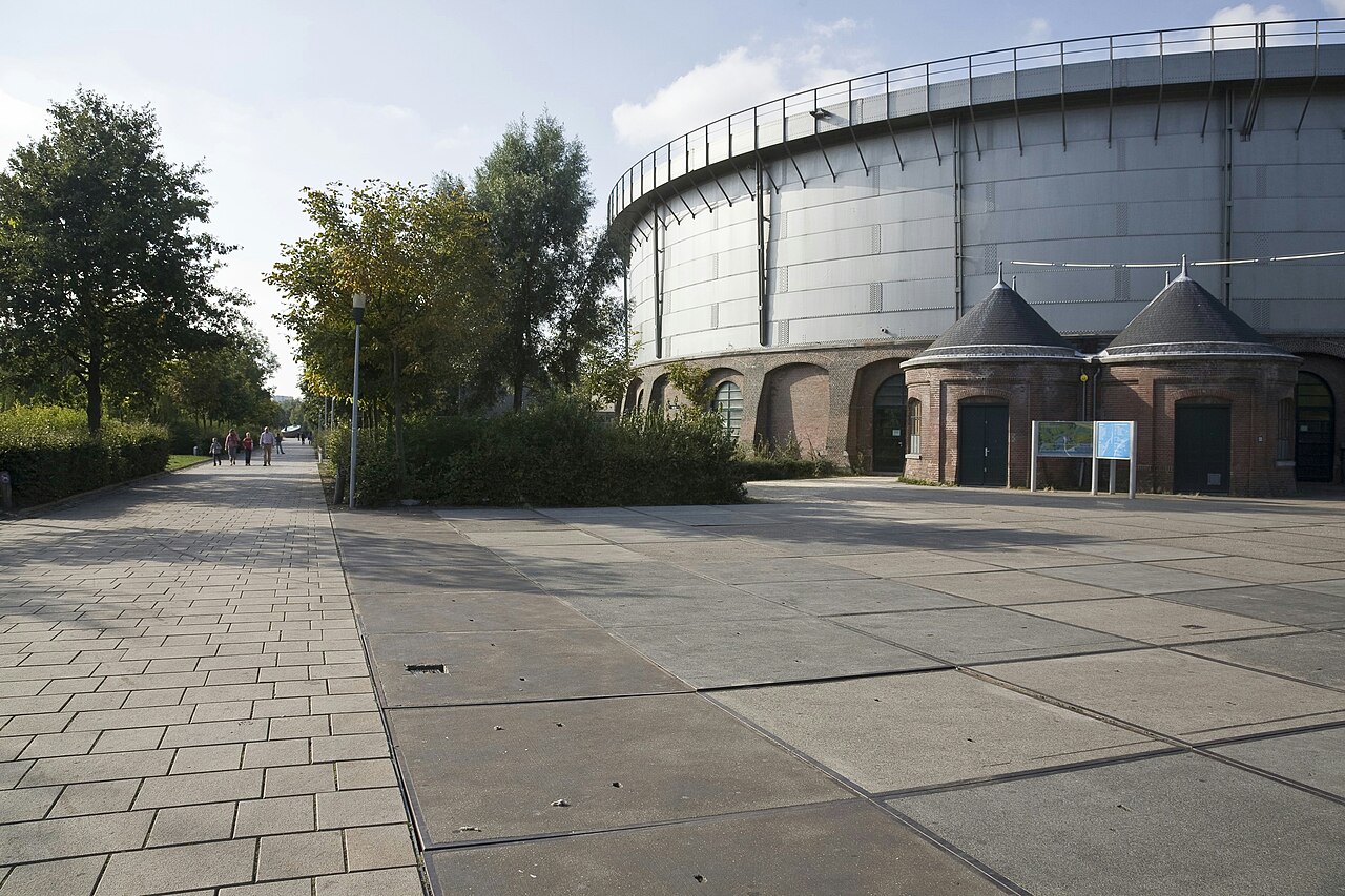 The Gashouder, a former gasholder at the Westergasfabriek