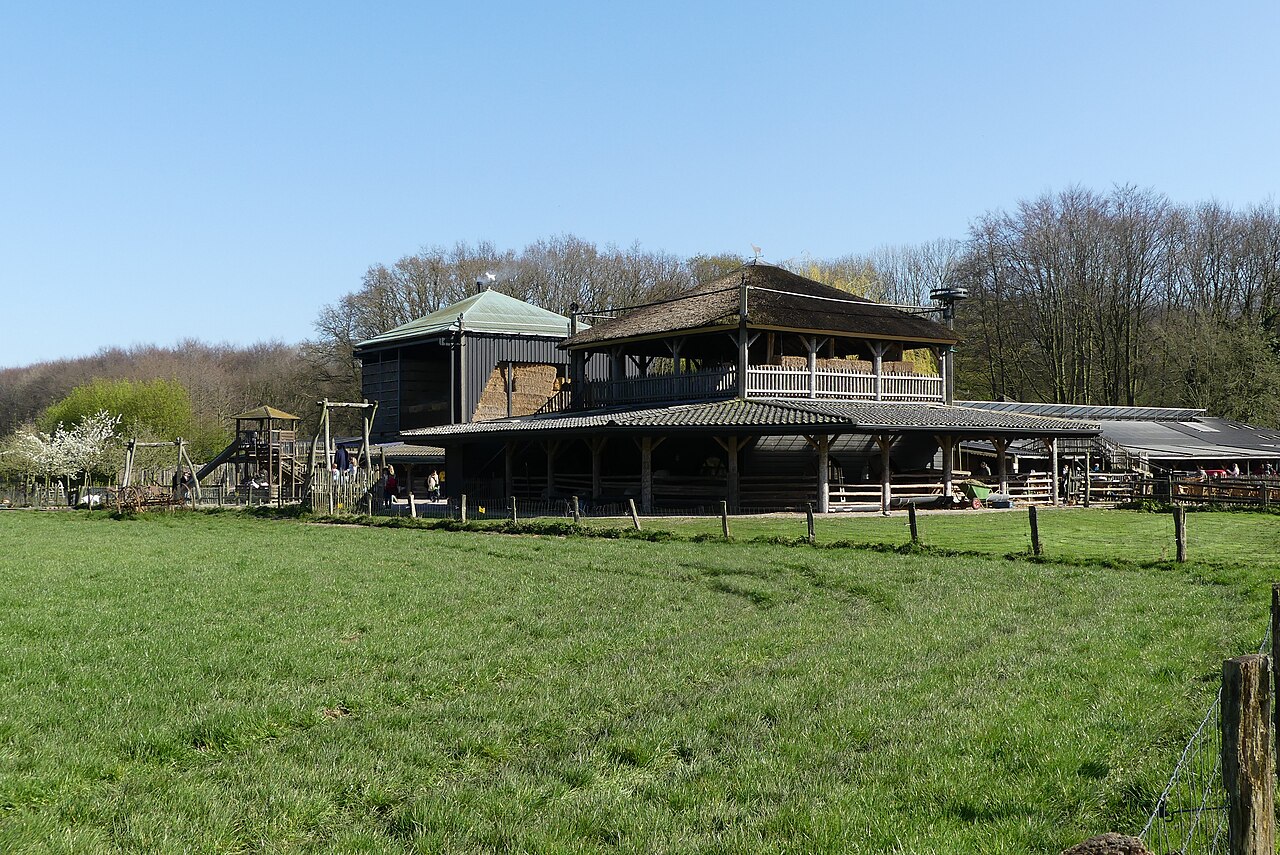 The goat farm in the Amsterdamse Bos and its meadow