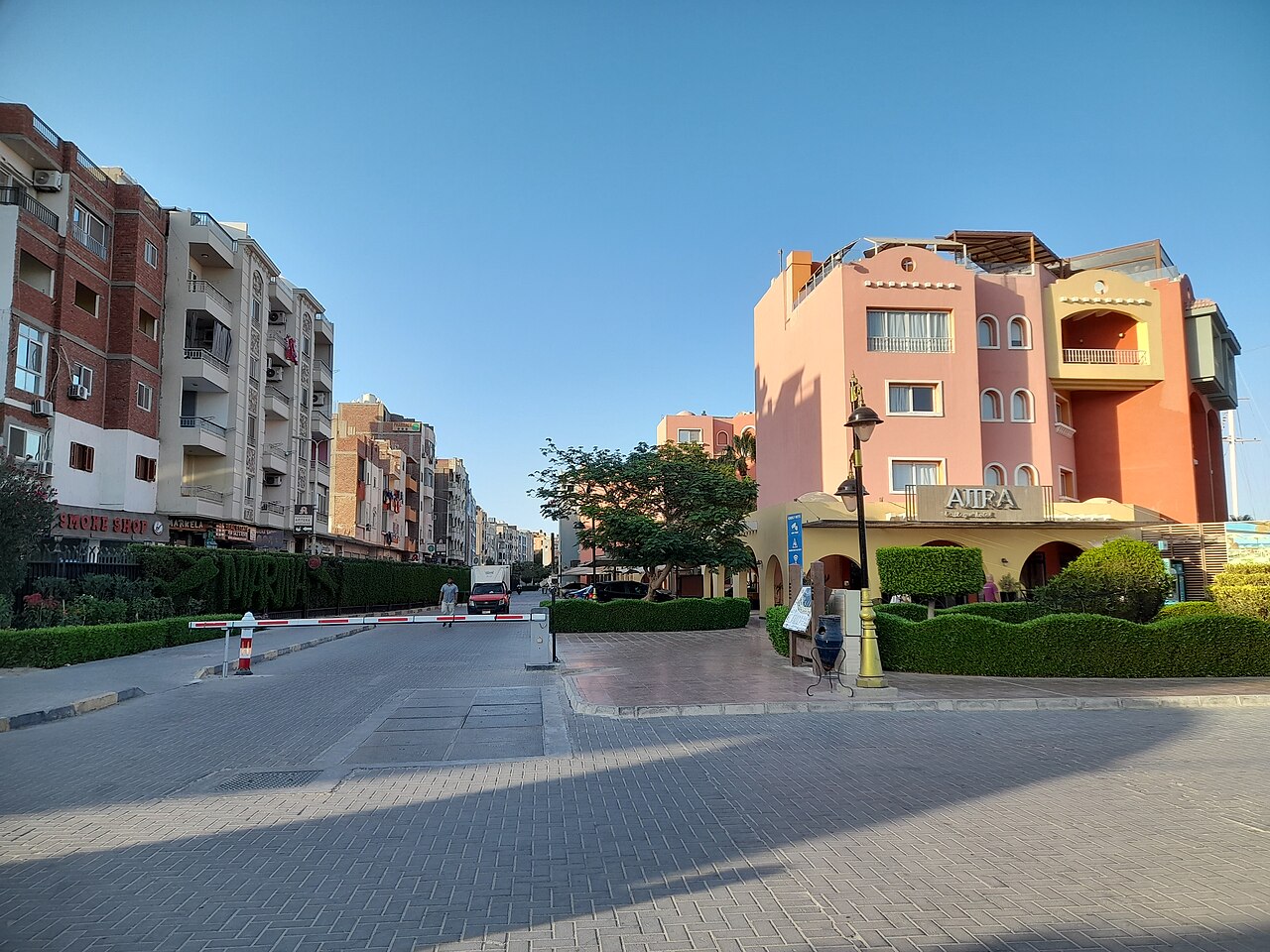 L'entrée de la promenade