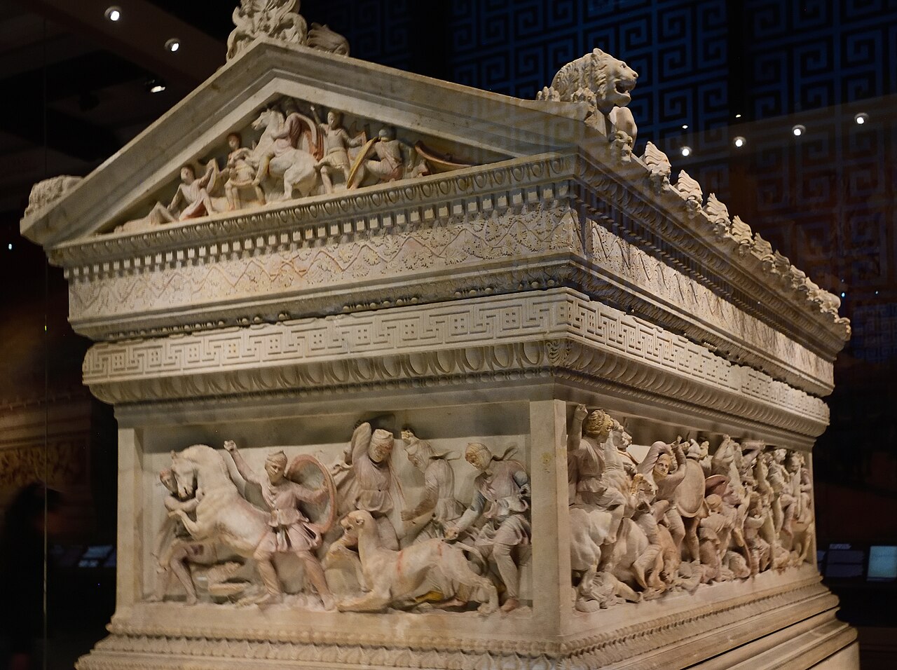 Le sarcophage d'Alexandre aux musées archéologiques d'Istanbul