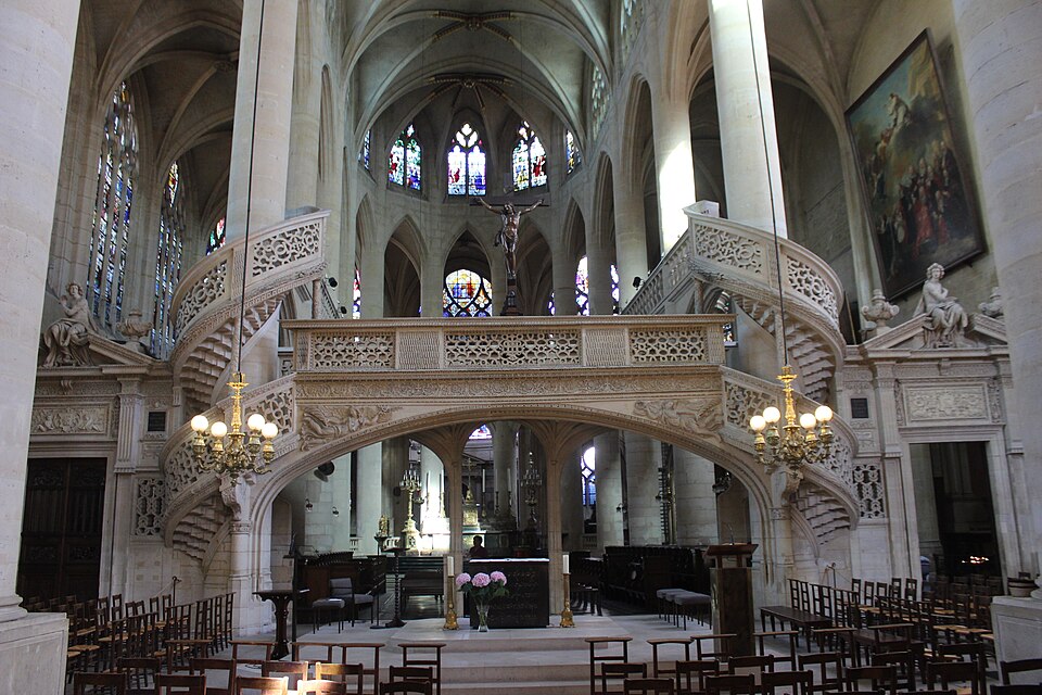 Église Saint-Étienne-du-Mont : jubé, tombes de Pascal et Racine, châsse de sainte Geneviève