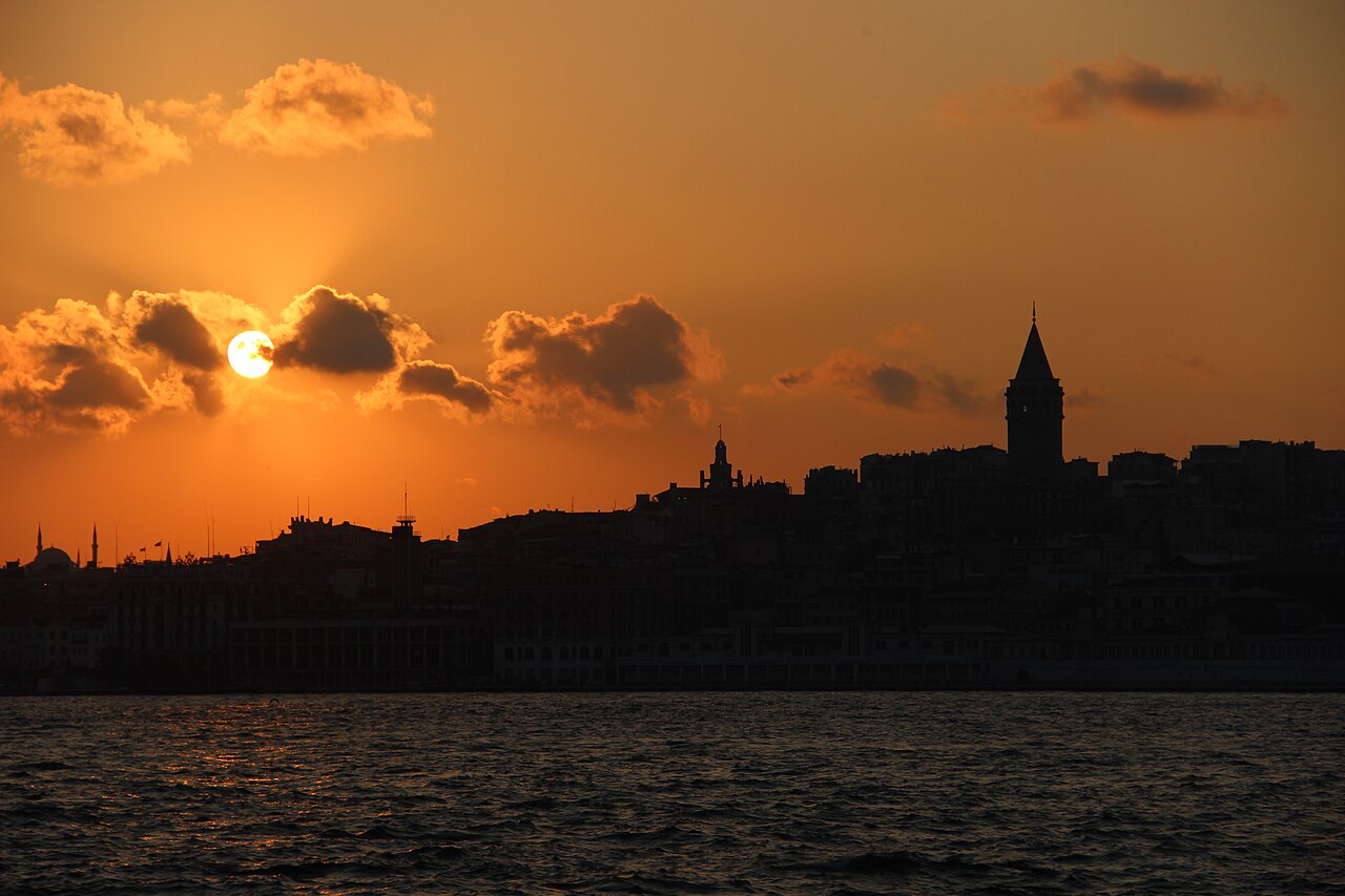 Le coucher du soleil
