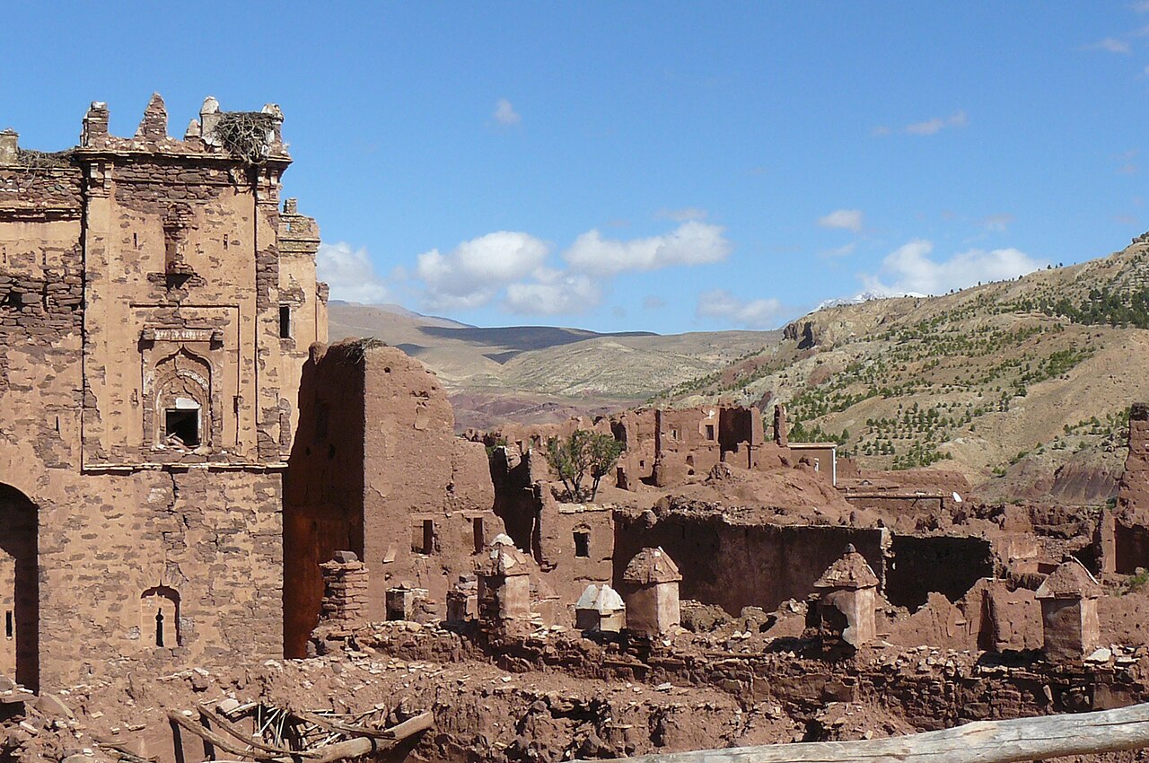The ruins of Telouet Kasbah in the heart of the High Atlas
