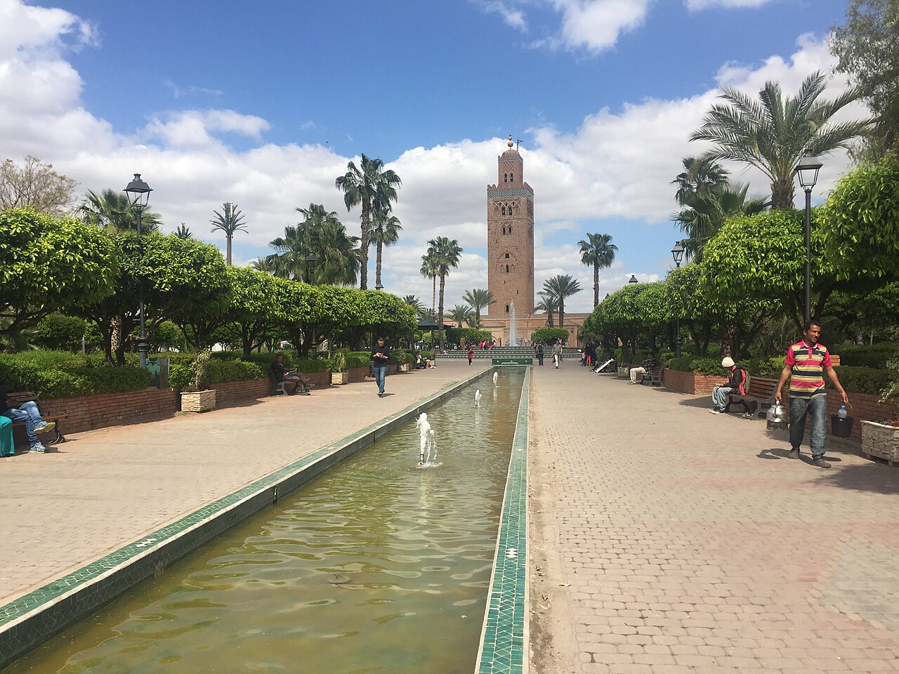 Les jardins de la Koutoubia et leur bassin