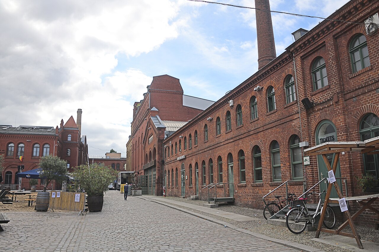 Les bâtiments en brique de la Kulturbrauerei