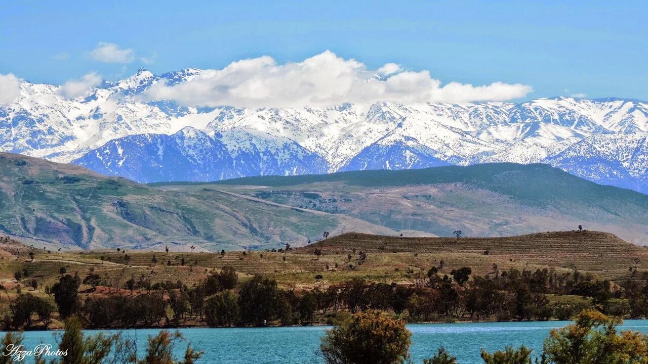 Lac Lalla Takerkoust : kayak, déjeuner au bord de l'eau et vue sur l'Atlas