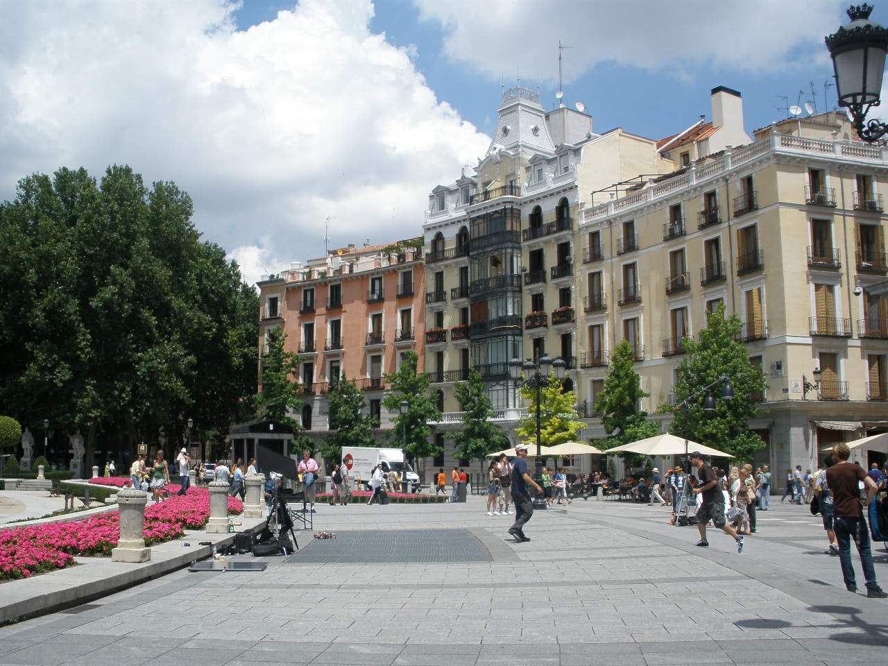 Plaza de Oriente, between the Royal Palace and the Teatro Real