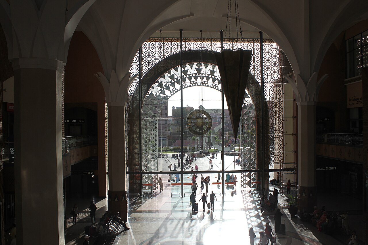 Hall de la gare ferroviaire de Marrakech