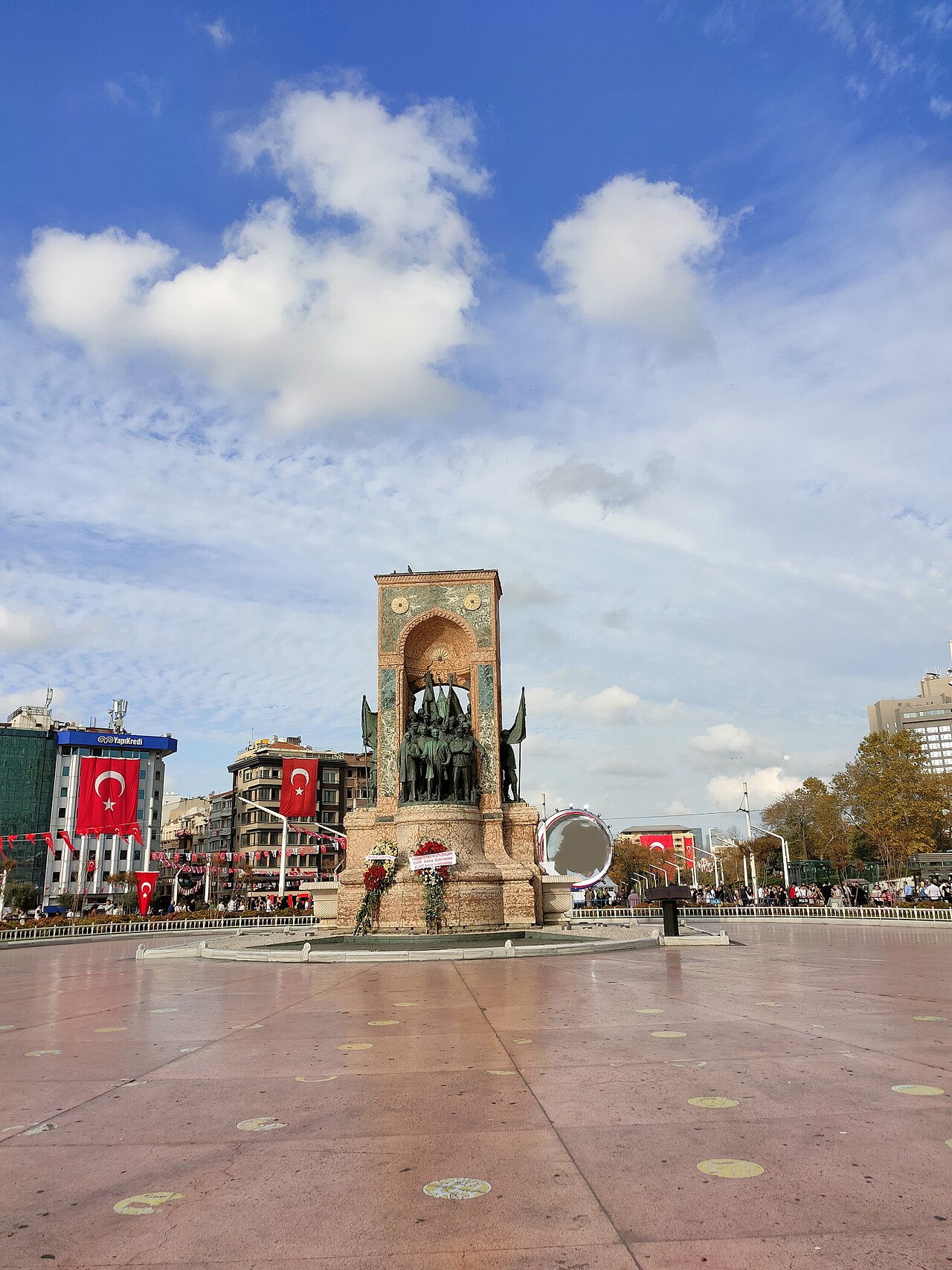 The Republic Monument in Taksim Square