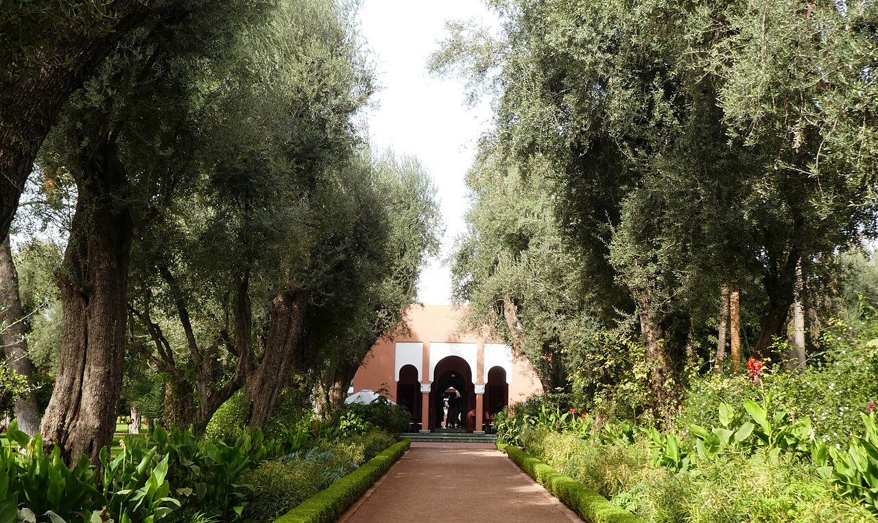 Allée du jardin de La Mamounia à Marrakech