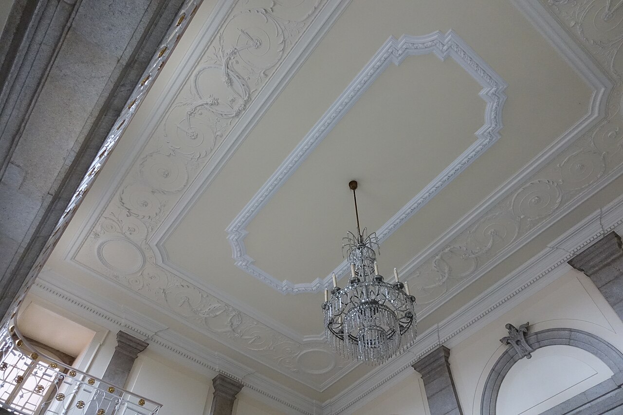 Techo de estuco del palacio de los Carrancas, museo Soares dos Reis