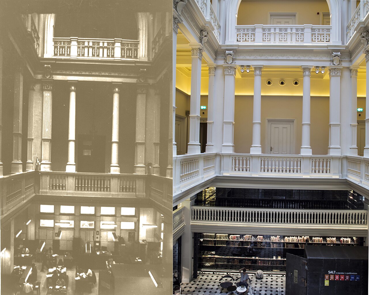 The great hall and the library
