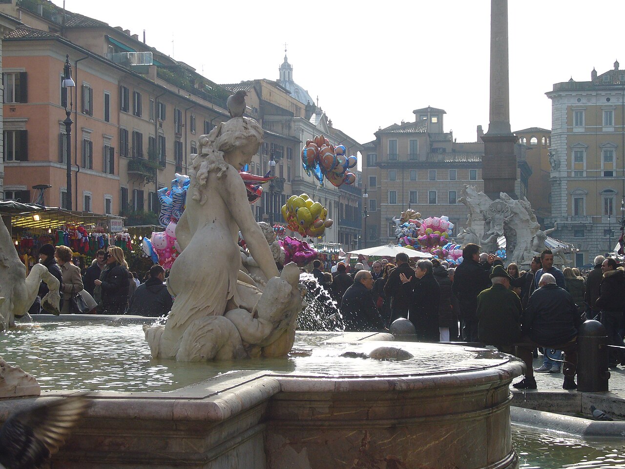 The Piazza Navona Christmas fair