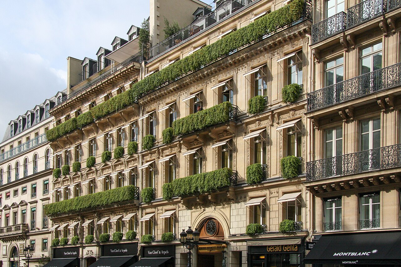 Fasada Park Hyatt Paris-Vendôme