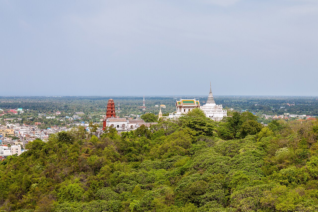 The Phra Nakhon Khiri palace on the hilltop in Phetchaburi