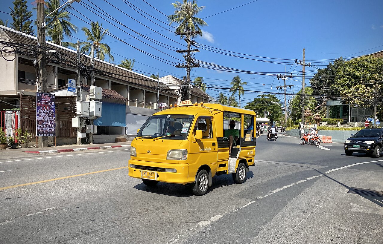 Se déplacer à Phuket : taxi, Grab, tuk-tuk, scooter et bus