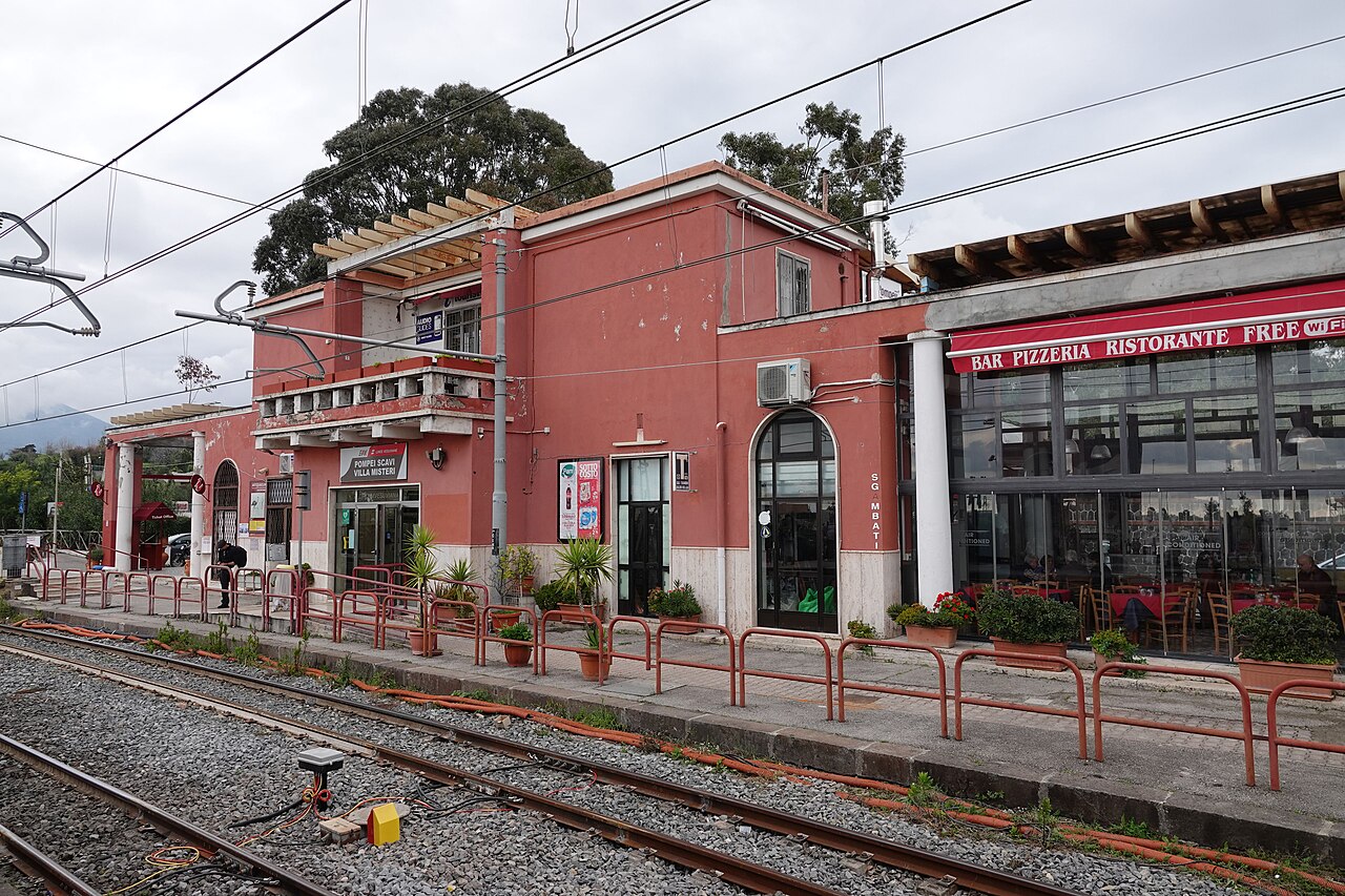 Pompei Scavi-Villa dei Misteri station on the Circumvesuviana