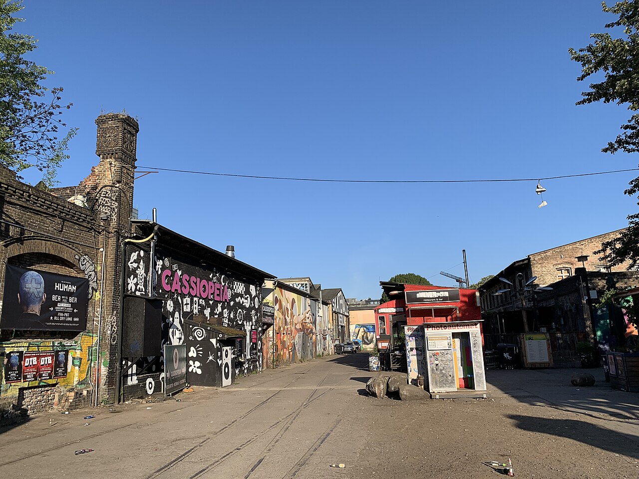 Le RAW-Gelände et le club Cassiopeia, à Friedrichshain