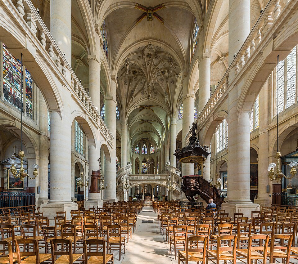 Église Saint-Étienne-du-Mont : jubé, tombes de Pascal et Racine, châsse de sainte Geneviève