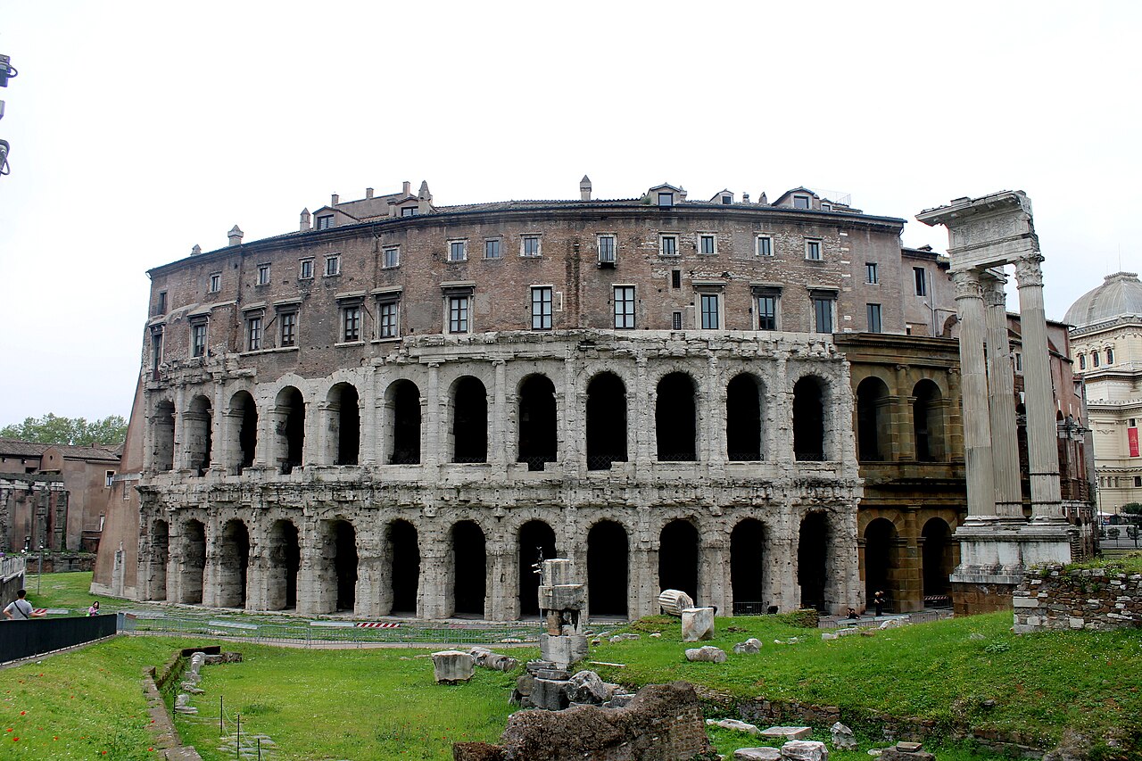 The Theatre of Marcellus and the columns of the Temple of Apollo