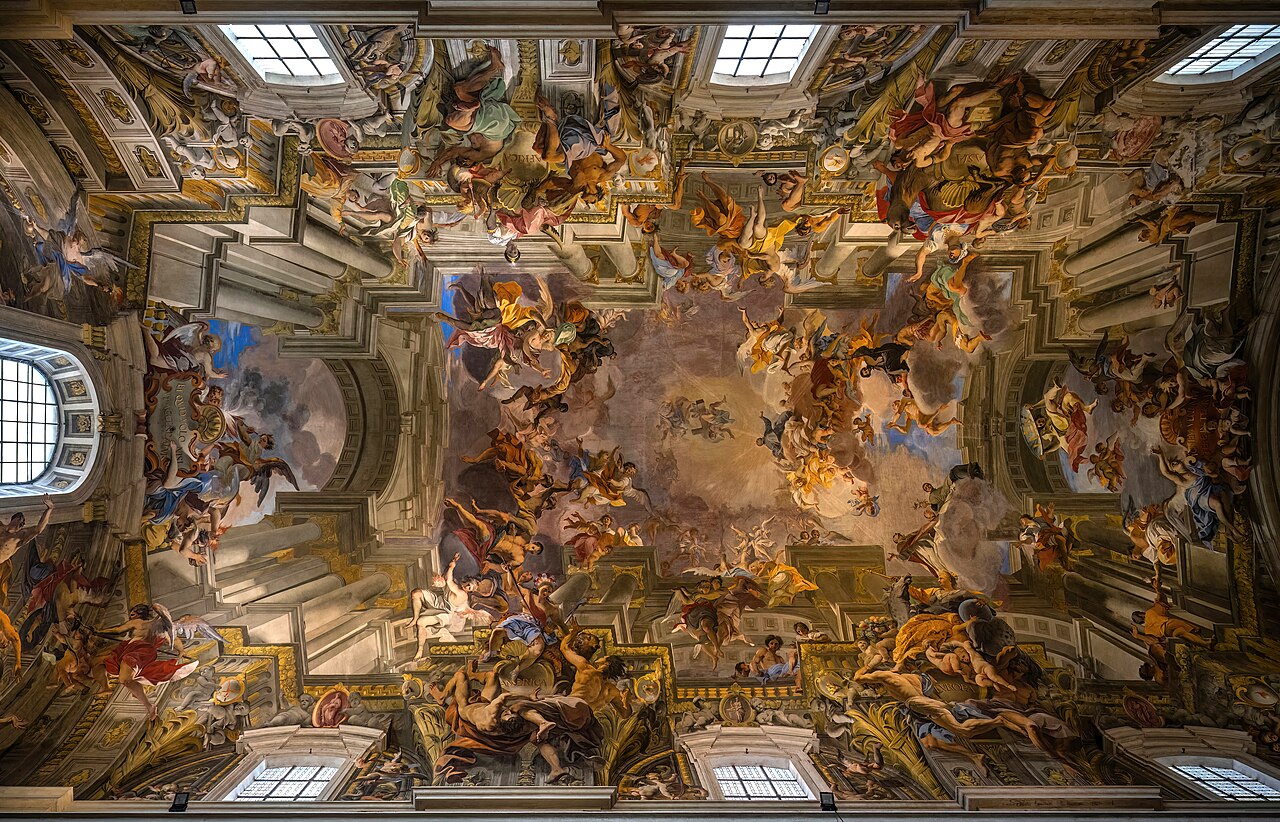 Le plafond en trompe-l'œil d'Andrea Pozzo dans l'église Saint-Ignace